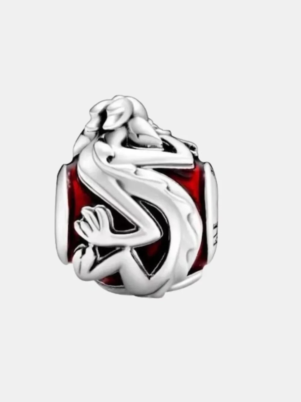 Pandora Silver Dragon Red Enamel Charm